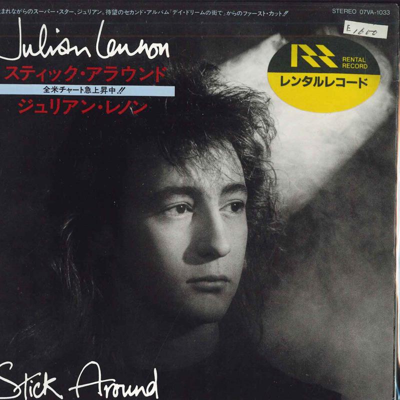 

7inch Record JULIAN LENNON - Stick Around / Always Think Twice 07VA1033 CHARISMA 1986 Japan Rock Used