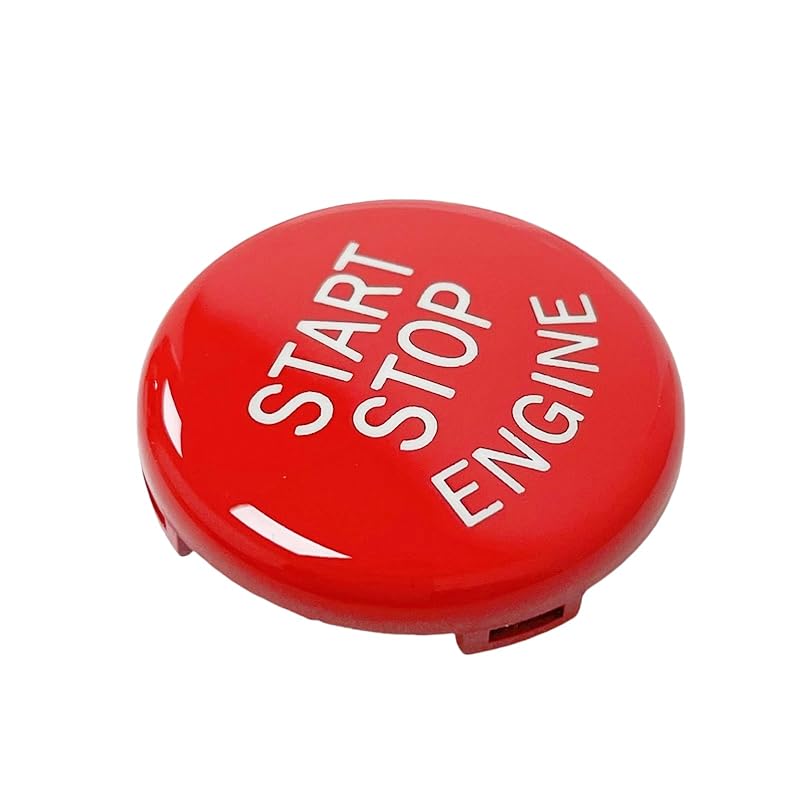 Engine Push Start Stop Button Car Accessories Interior Trims for BMW 1 3 5 6 X1 X3 X5 X6 Series,E81 E90 E91 E60 E63 E84 E83 E70 E71, Red