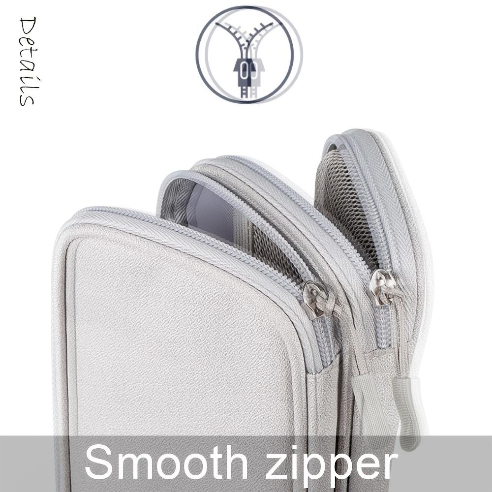 Nylon Storage Bags Double Layer Waterproof Travel Organizer For Earphone Mouse Charger Cable Hard Drives Electronics Accessories