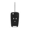 3 Buttons Car Key Case Remote Key Fob Shell Replacement Fit for Opel White Button Type