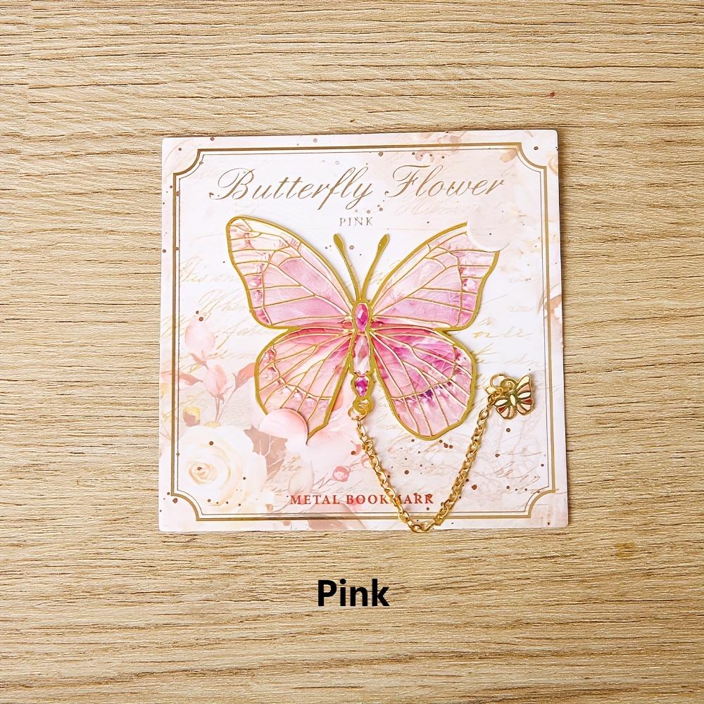 Colorful Butterflies Metal Bookmarks for Birthday Gifts Collector Souvenir Book Lovers Writers Readers Friends Students Festival Stationery Supplies