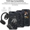 TOZO OpenEgo Wireless Earphones, Bluetooth 5.3, Open-Ear Design, Superior Fit, Doesn't Block Ears, LED Display, AI Noise Reduction During Calls, Appro