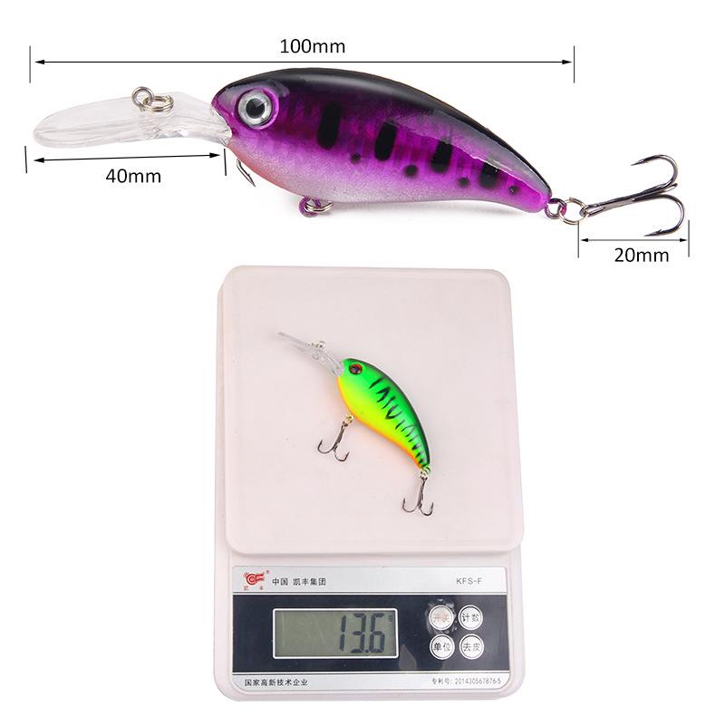 Luya Bait Rock Little Fat Man 18 Color Bronzing External Laser 10cm/13.6g Simulation Fake Bait Hard Bait Fishing Gear