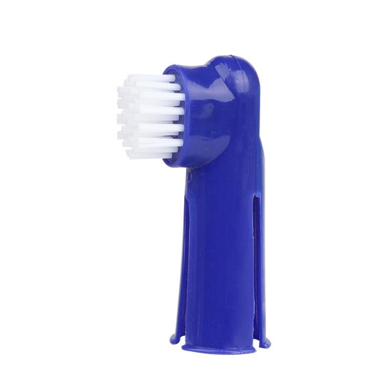Pet Finger Toothbrush for Dogs and Cats - Dental Cleaning Tool темно-синий