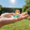 Colorful Transparent Miniture Lovely Puppy Figurine Various Dog Shaped Desktop Ornament with Gradient Effect Creative Party Gift