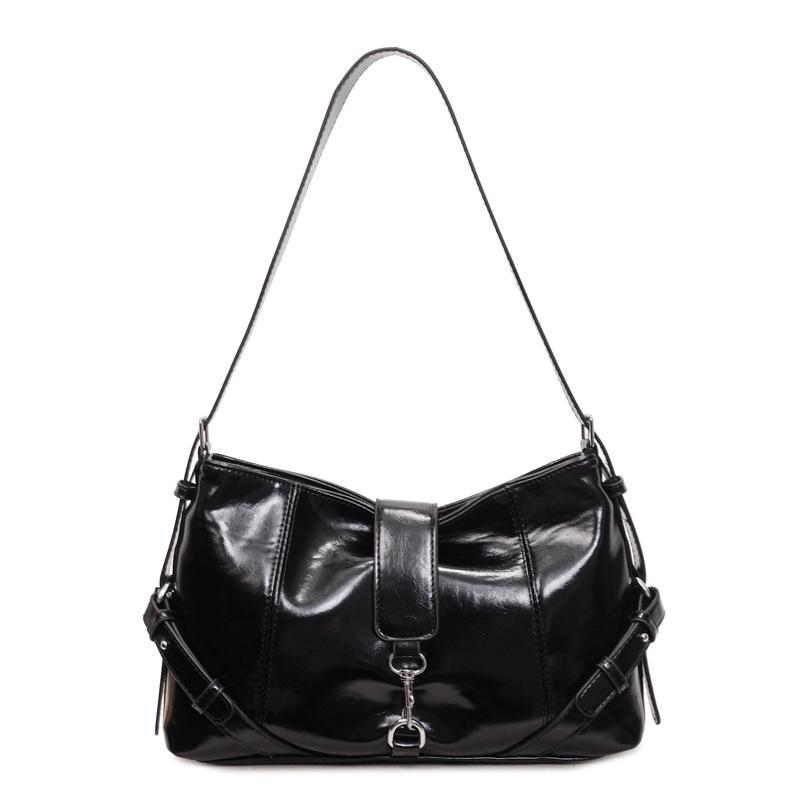 

Trendy Retro Armpit Bag for Women, New Korean Version, Fashionable, Light Luxury, Shoulder Bag, Temperament, Crossbody Bag чёрный