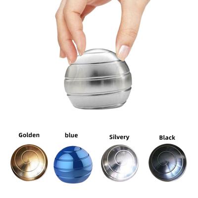 Circular Spherical Gyroscope Desktop Decompression Fidget Rotating Office Desk Lucky Interested Toy Visual Finger Adult Gift