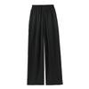 Summer Wide Leg Pants Women Clothes Casual Elastic Waist Plus Size High Waist Black Pants