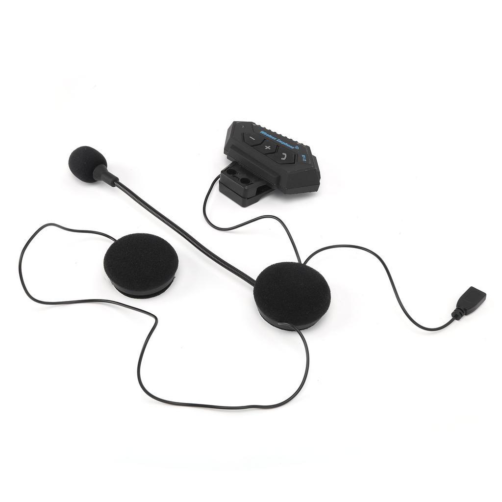 Wireless Bluetooth Helmet Headset HandsFree Call Hifi Sound AntiInterference for Motorcycle Riding