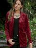 Spring/Autumn New Women's Suit, Hot Sale Women's One-Button Casual Velvet Blazer Jacket