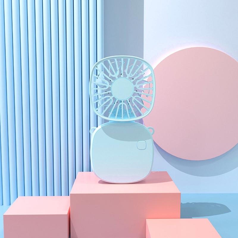 Handheld Fan Foldable Fan Rechargeable Small Pocket Fan with 3 Speed USB Fan for Office Outdoor Indoor Pocket Fan