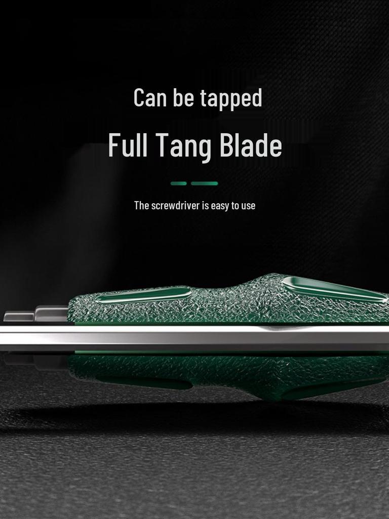 High-Hardness Chrome Vanadium Steel Through-Tang Slotted & Phillips Screwdriver - Hammer-Friendly Hand Tool.