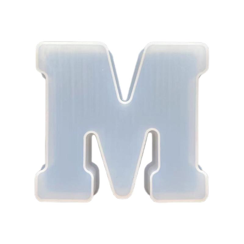 Silicone Alphabet Molds Large 26 Letter Molds Epoxy Resin Molds for DIY Craft Birthday Party Wedding Home Decoration