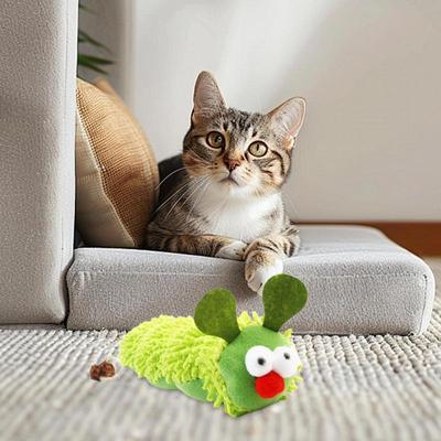 Cat Toys Plush Cute Kitten Plush Toy With Catnips Super Soft Crinkle Sound Pet Chew Toy Interactive Cat Teething Toys For Indoor