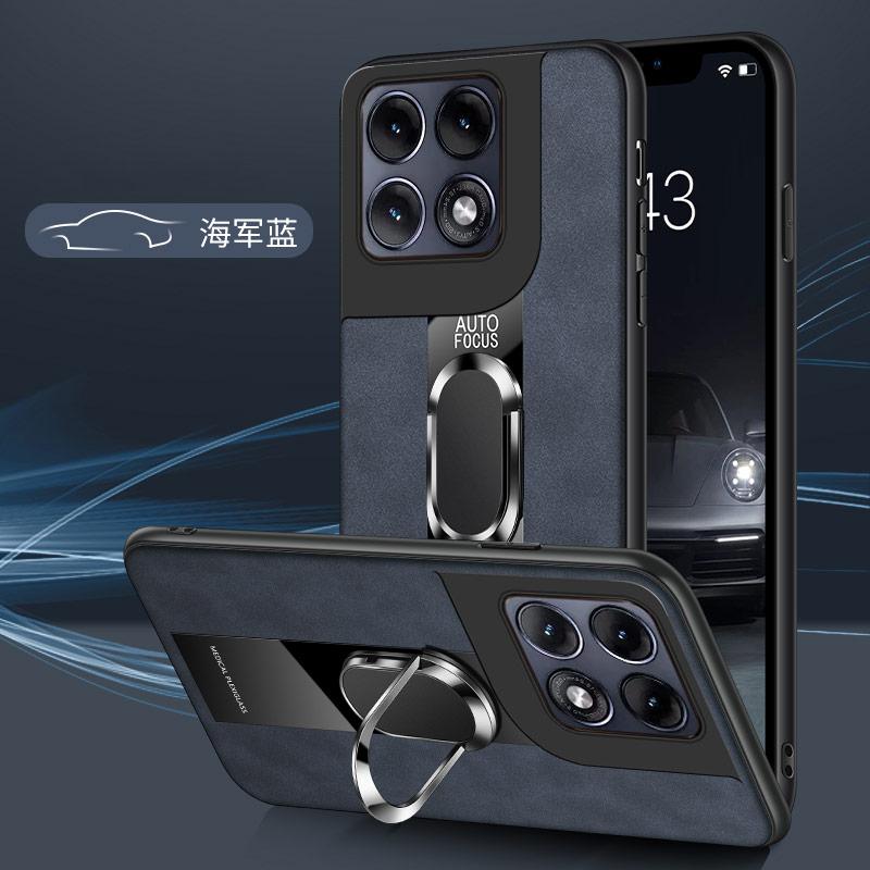 Custodia di Lusso in Pelle di Pecora per Motorola Signature Edge 70 Pro Fusion+ Ultra 60 s 50 G67 G57 Power G86 G56 Copertura con Supporto ad Anello Magnetico