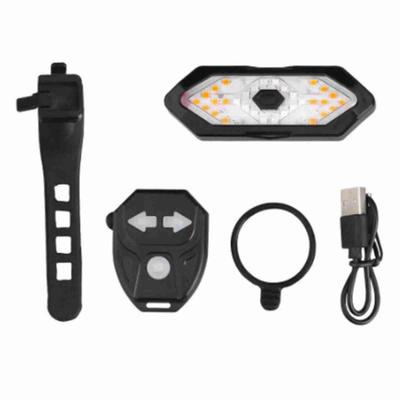 Světlo blinkru na kolo USB nabíjení LED světlo Bezdrátové dálkové ovládání Vodotěsné Zadní koncové světlo na kolo