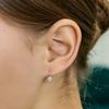 [Silver925][Moissanite] Moissanite Round Hook Earring