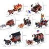 MOC Medieval  Scene Building Blocks Military Camp Viking Warrior Soldiers Tent Outpost Pirate Ship Stable Castle Wall Bricks Toy
