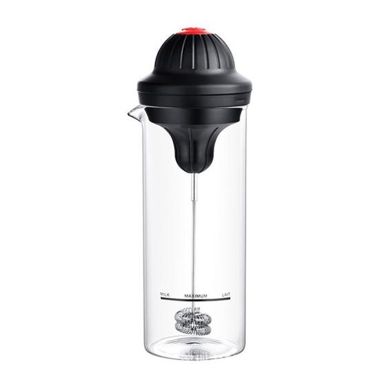 Elektrický šlehač Bezdrátový napěňovač mléka Automatický mixér s nádobou Rychlé míchání Přenosný