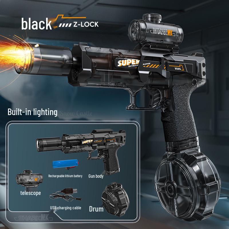 Kids' Electric Water Gun: Flame Spray & Recoil Pulse