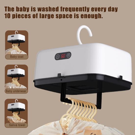 Mini Foldable Dryer Intelligent Timed Fast Drying Household Cabinet with Drying Bag Coat Clothes Dryer for Home Business Trips Dormitory