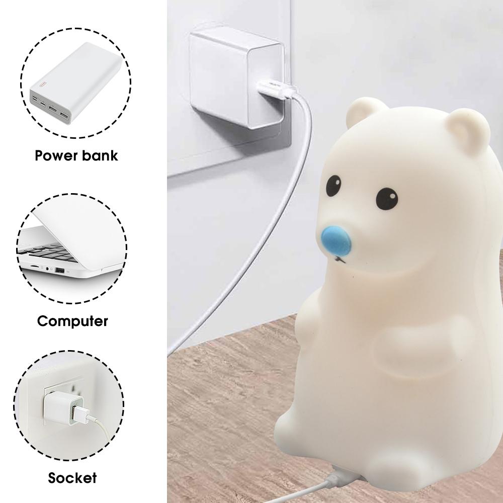 Veilleuse USB tactile mignonne