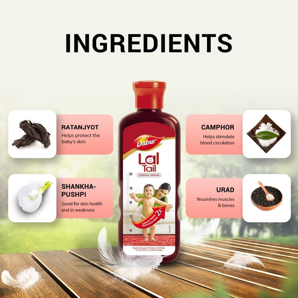 Dabur Lal Tail 500ml – Ulei Ayurvedic pentru Bebeluși 500 ml