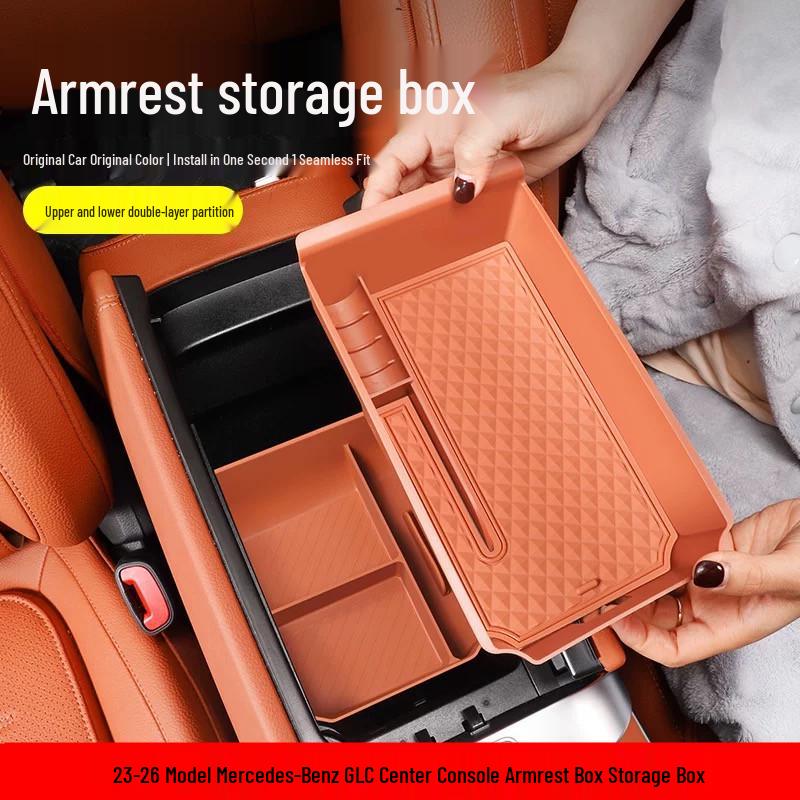 Armrest Storage Box for 23-26 Mercedes-Benz GLC Center Console (GLC260/GLC300)