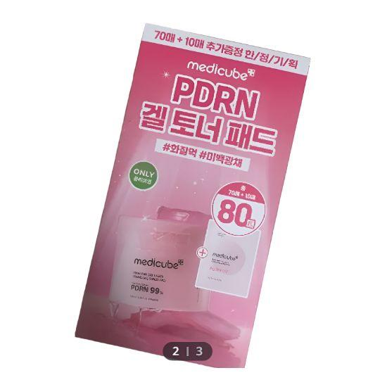 

Medicube PDRN Pink Collagen Toning Gel Toner Pads Brightening Hydrating Facial Pads Set 70+10 Sheets