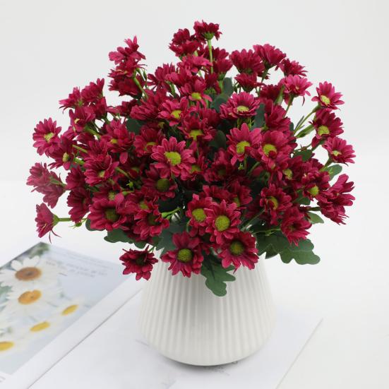1/5/10Pcs Fall Artificial Flower UV Resistant Fake Plastic Flower Home Wedding Party Table Centerpiece Indoor Outdoor Faux Bloom Decoration