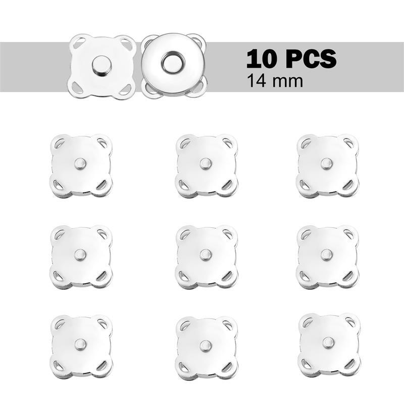 

10 шт./уп. Металлические магнитные кнопки-застежки в форме цветка сливы, пришивные, застежки для кошельков, сумок, одежды, DIY-аксессуары