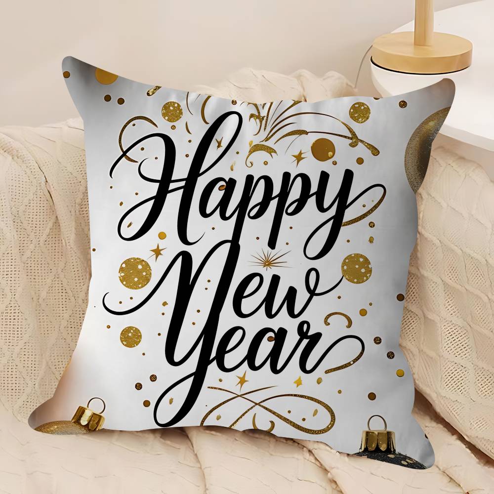 Art New Year Personalized Pillow Cover Kids Bedroom Wild Party Decor Pillowcase Kid Birthday Shower Gift