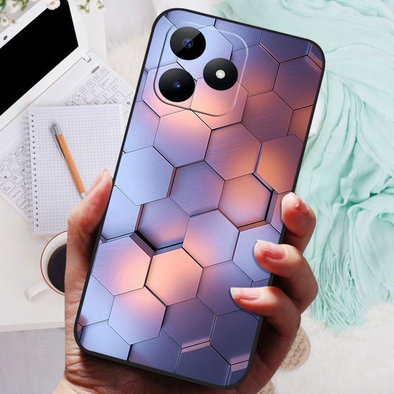 For Realme Note 50 Case TPU Silicone Shockproof Cat Phone Cover For Realme Note50 Funda RMX3834 Cool Printing Soft Coque Cute