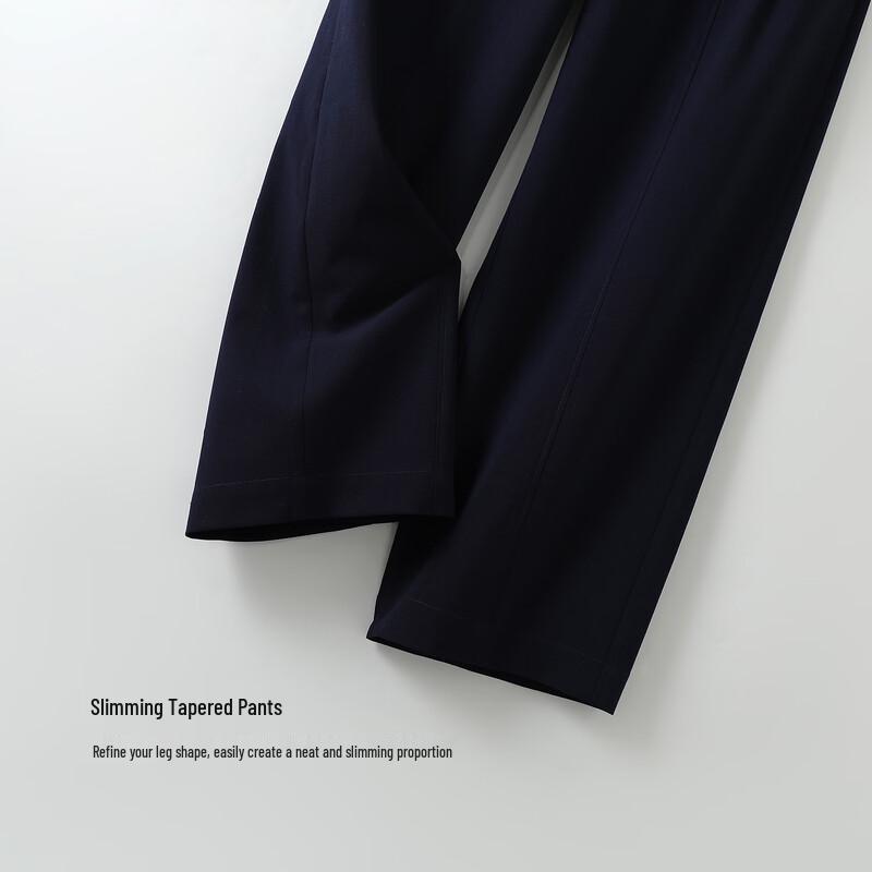 Yibai Women's Pleated High-Waist Straight-Leg Pants
