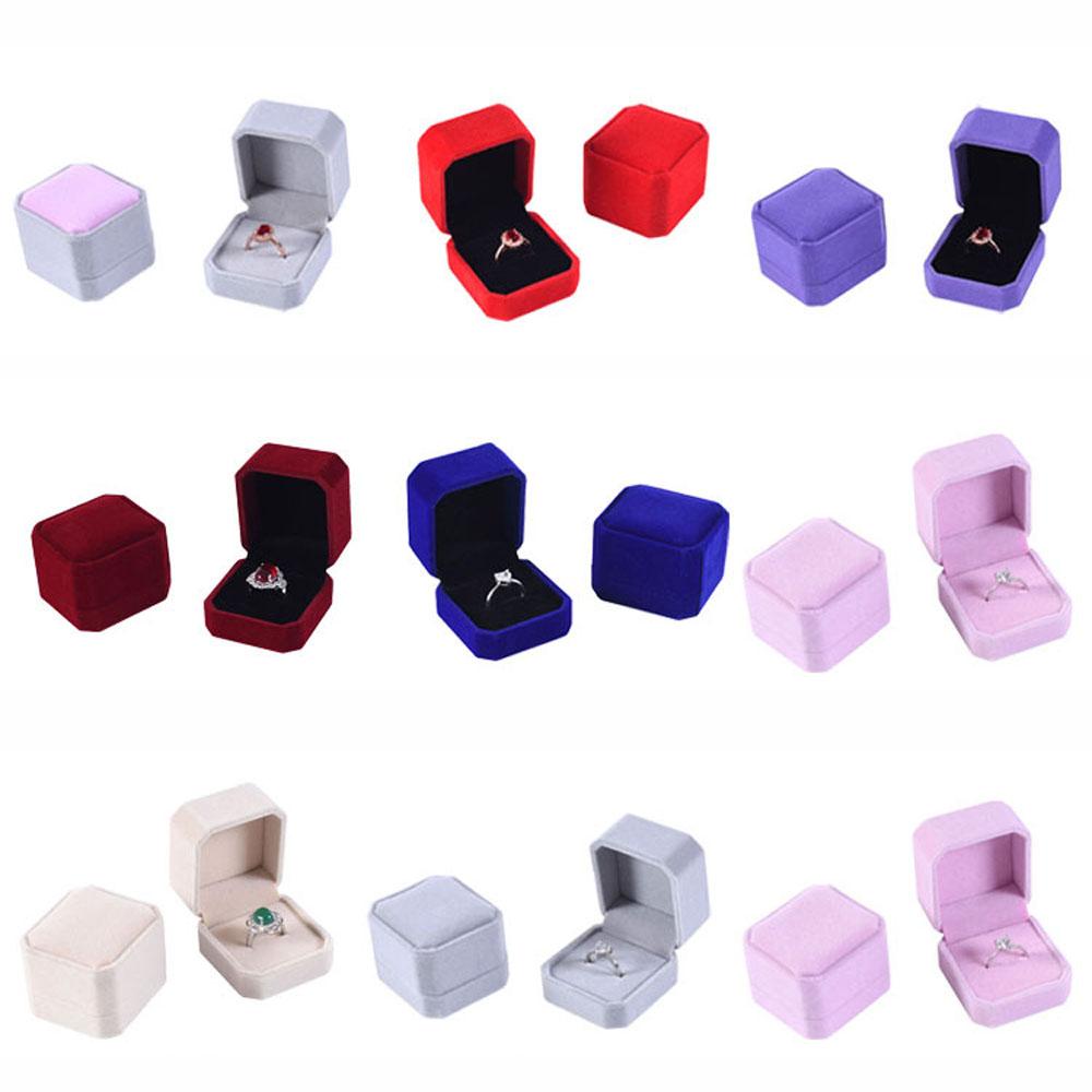 Earring Storage Ring Holder Velvet Earring Display Case Box Storage Organizer Ring Box Jewelry Box