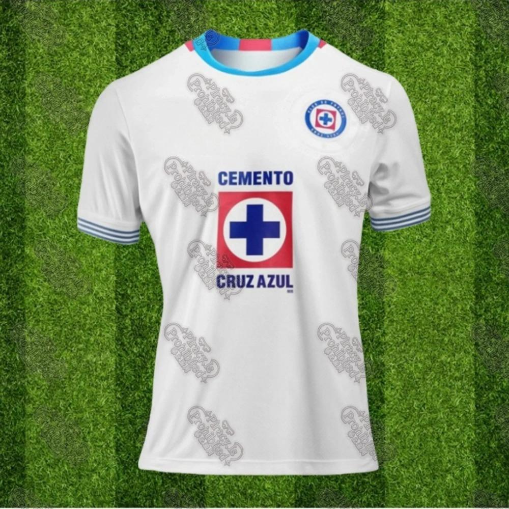 Popolare Serie Calcio Cruz Azul Trasferta Portiere Allenamento Uniforme Stesso Stile Trendy Uomo Adulto Bambini Uomo Maglietta