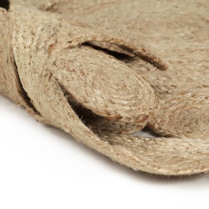VidaXL Tapis fait à la main Jute tressée 120 cm