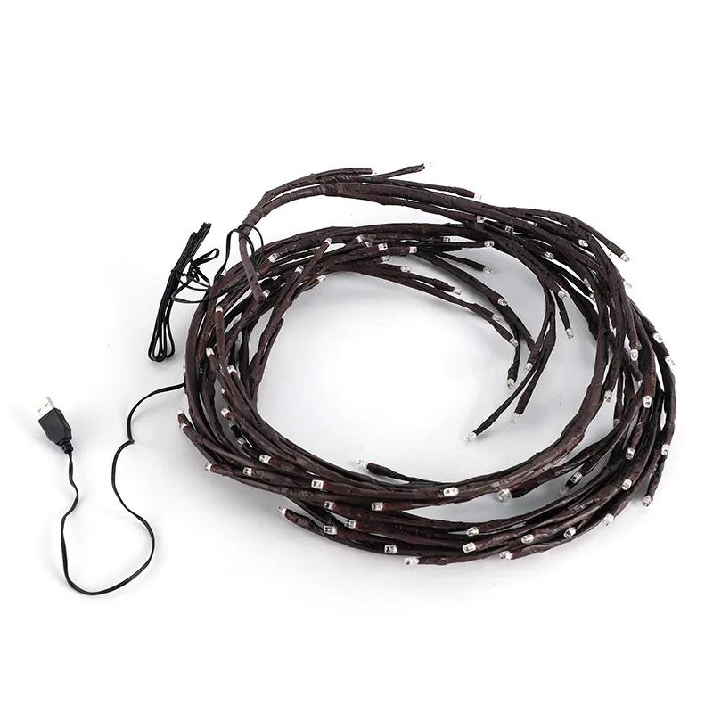 New USB LED Branch Vine Light Christmas Day Decoration Design Light Living Room Bedroom Decoration Branch Light String