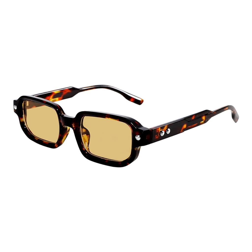 New European and American fashion square small frame color-changing sunglasses men's sunscreen sunglasses women's