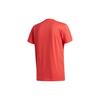 adidas T Shirts Men's Honor Red Crew Neck Moderate Straight Fit FT8837