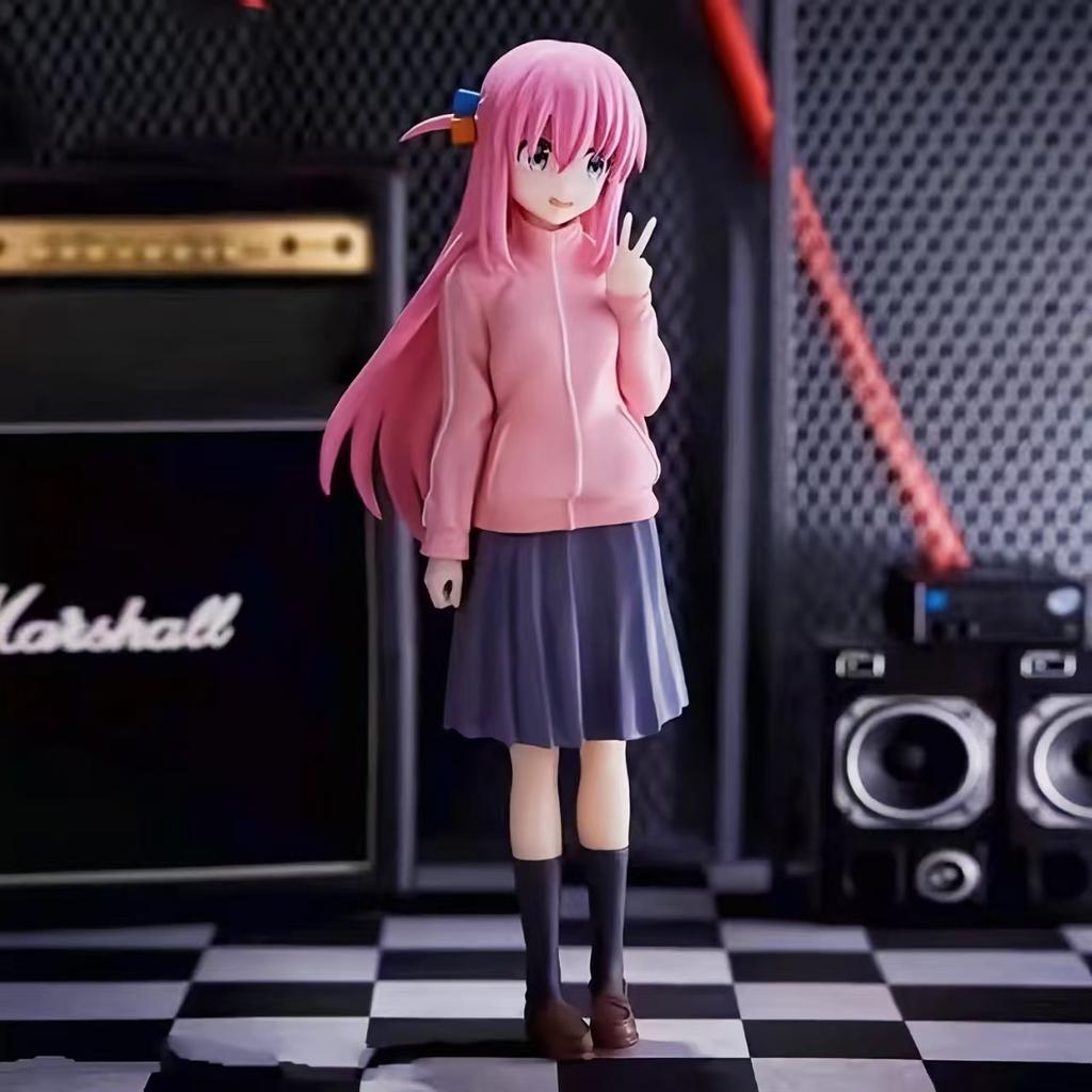 8-16cm Anime Bocchi The Rock Gotou Hitori Figur Niedliche Sammlerpuppe Actionfigur Modell Dekoration Geschenk