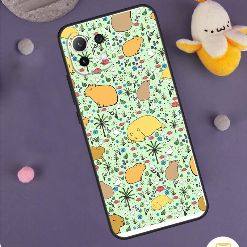 Cute Cartoon Capybara Case For Xiaomi 15T 13T 14T Pro 14 15 Ultra 17 Pro Max POCO X7 X6 X5 F5 F6 F7 F8 Pro Cover