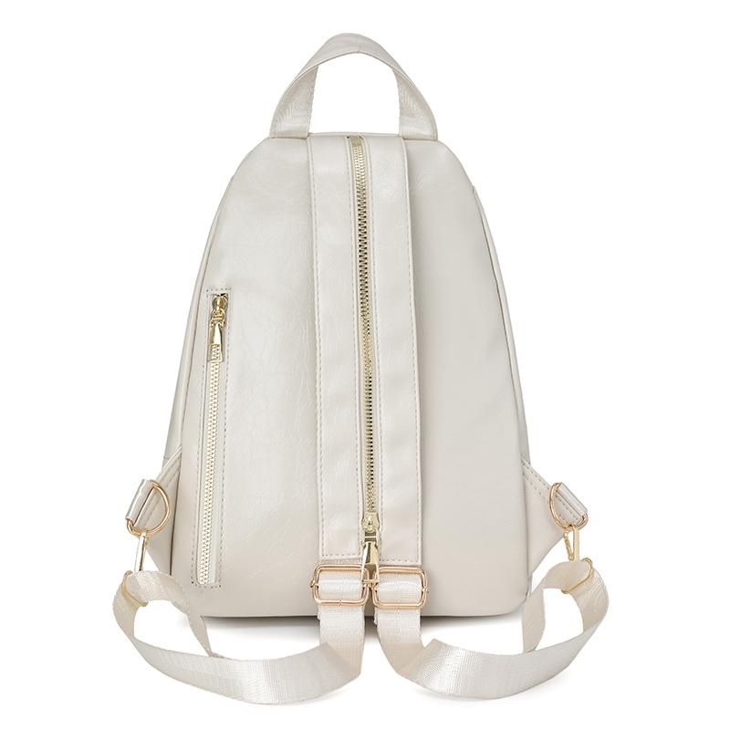 Plecak Wielofunkcyjny Colorblock Damski Mały Plecak z Zamkiem