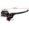 Front Brake Cylinder Lever Assembly for ZX50 AF17 AF18 AF27 AF28 AF34 AF35, Right Motorcycle Handlebar Control with Black Reservoir Housing