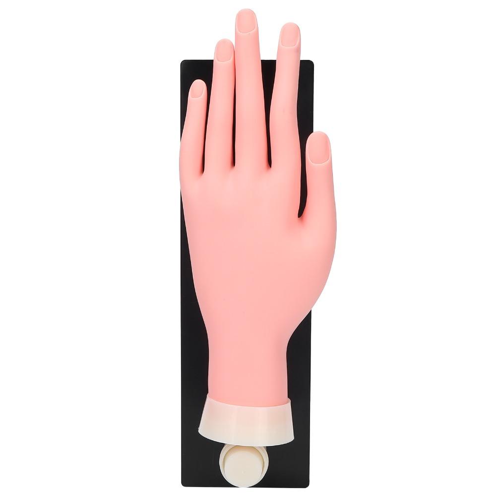 Reusable Mannequin Hand For Nails Silicone Nail Training Hand  For Salon Practice