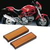 2 Pcs Plastic Motorcycle Reflectors Tail Brake Stop Marker Part Fit for Ducati Monster