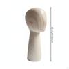 Mannequin Head Fiberglass Hat Display Adult Size for Boutique, Shop Window Dark Wood High