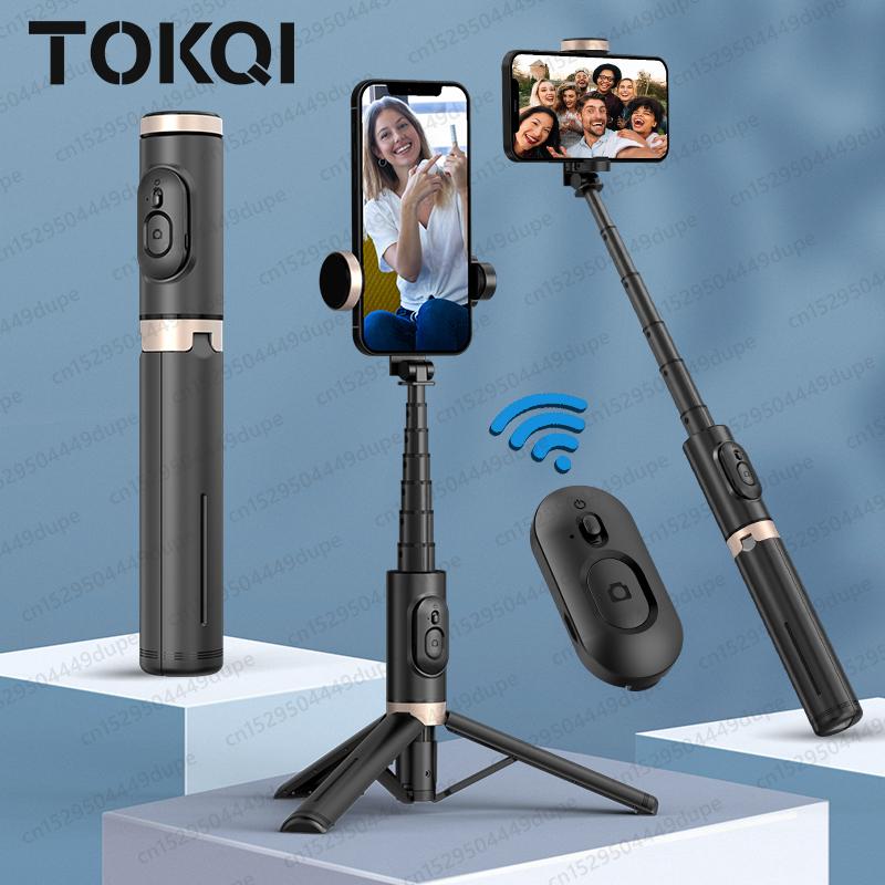 Bluetooth Wireless Handheld Selfie Stick Tripod Extendable Monopod with Remote for Huawei iPhone 13 Pro Max Xiaomi Phone Live 7
