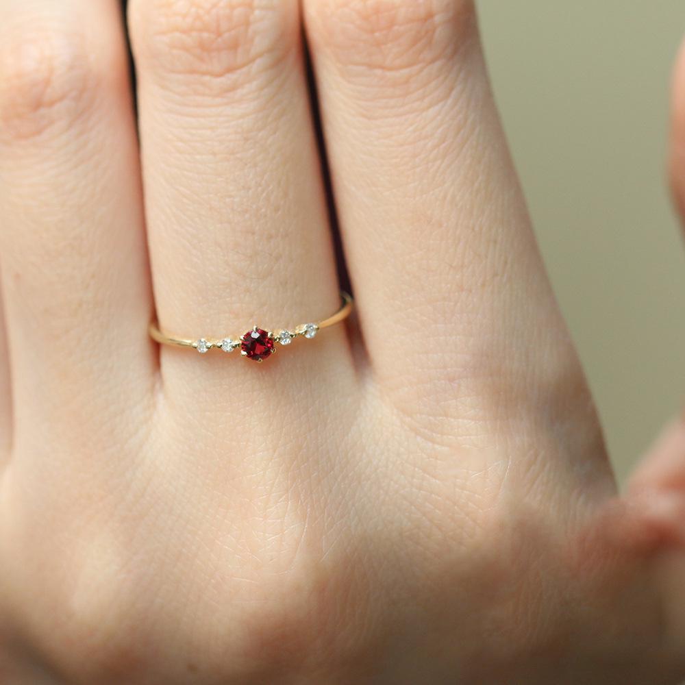 925 Sterling Silver Gold Plated Minimalist Women's Ring with Unique Design