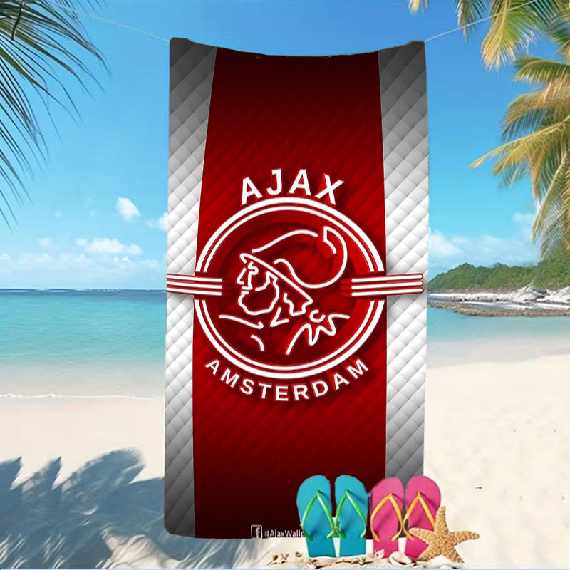 Beach Towel with AFC Ajax Pattern - soft,absorbent,machine washable Lightweight&Modern,swimming,Travel Essentials